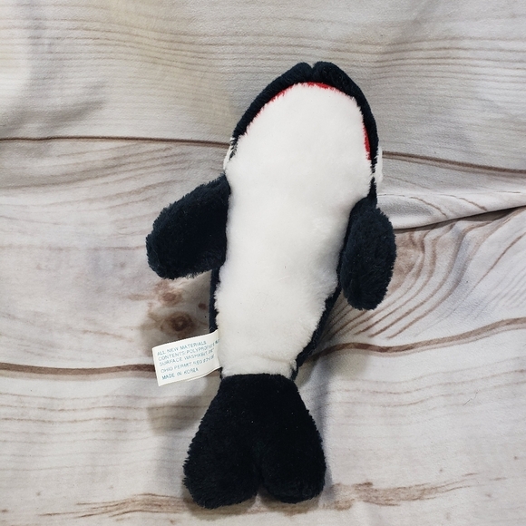 SeaWorld Shamu Orca Killer Whale Plush Stuffed Toy Vintage 10 Inch 1987 - Picture 5 of 10